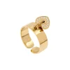 Siloé Bague coeur (doré) Clearance