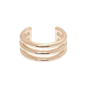 By Jollia Bague d'oreille triple rang (plaqué or) Outlet
