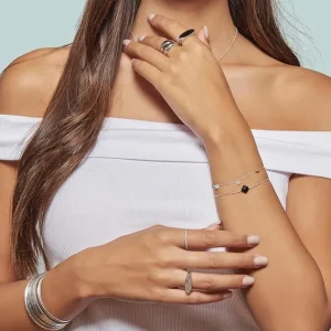 By Jollia Bague fine zircon (argent) Fashion