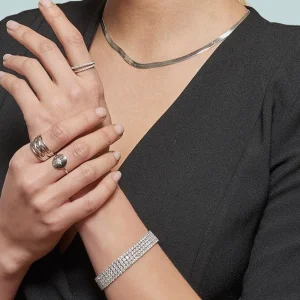 By Jollia Bague fine zircon (argent) Fashion