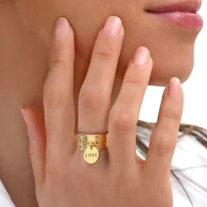 Siloé Bague Love (doré) Fashion