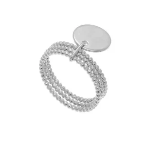 By Jollia Bague multirangs billes et médaille (argent)-52 Outlet