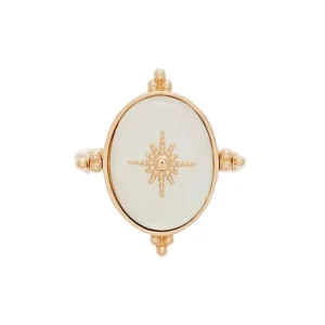 By Jollia Bague réversible nacre et soleil (plaqué or) Outlet