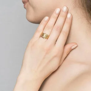 By Jollia Bague semainier (plaqué or) Clearance