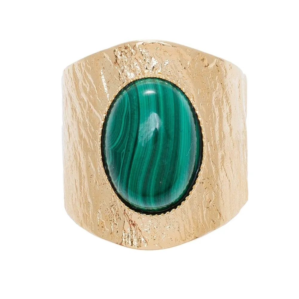 bague_texture_xxl_malachi_3.webp Viadoli Bague texturée XXL malachite (plaqué or) Hot