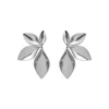 Siloé Boucles d'oreilles feuilles (acier) New