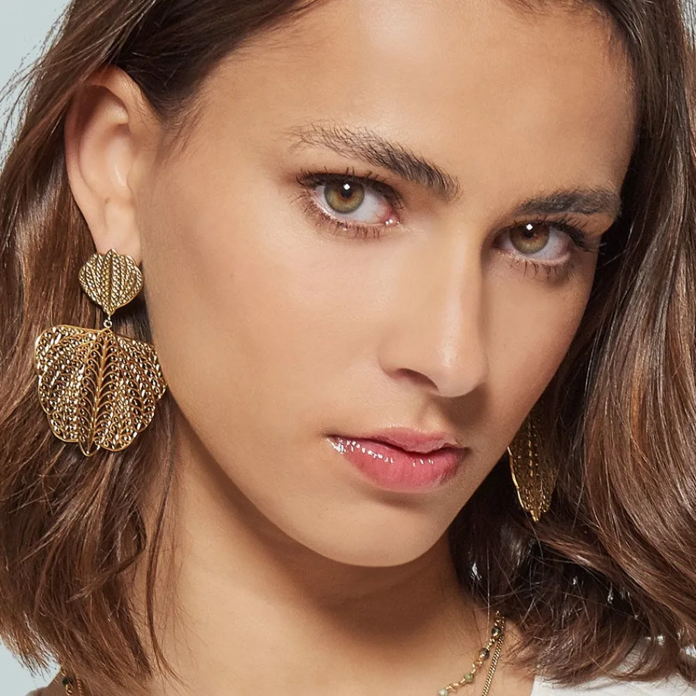 boucles_doreilles_papillo_3.webp Siloé Boucles d'oreilles papillon ajouré (doré) New