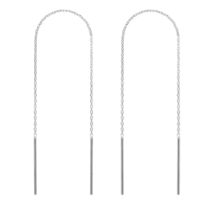 By Jollia Boucles d'oreilles pendantes chaînes (argent) Clearance