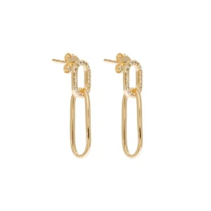 By Jollia Boucles d'oreilles épingle zircon (plaqué or) Online