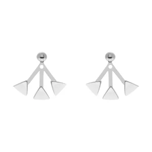 Zag Bijoux Boucles earjacket triangle (argenté) Online