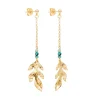 Viadoli Boucles feuilles pendantes (jaspe) Discount