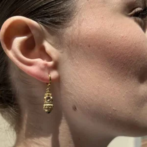 LA2L Boucles Jasmine pendule Tourmaline rose Sale