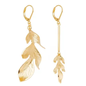 Viadoli Boucles larges feuilles asymétriques (doré) Best