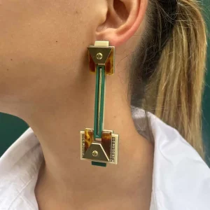 Gissa Bicalho Boucles Long Trapezio Outlet