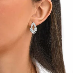 Siloé Boucles Losange strass baguette (acier) Hot