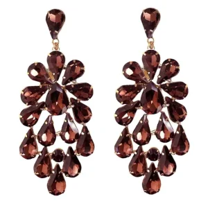 Siloé Boucles strass Grenat Sale