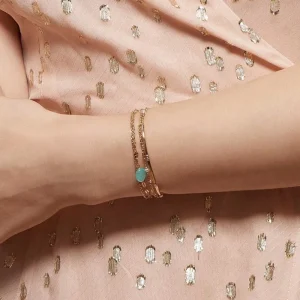 By Jollia Bracelet chaîne et perles (plaqué or) Sale