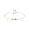 By Jollia Bracelet fin médaille nacre (plaqué or) Discount