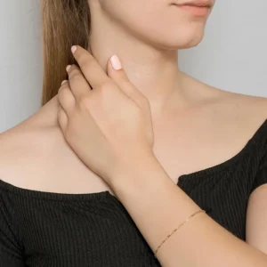 By Jollia Bracelet fin mini maillons (plaqué or) New