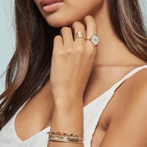 By Jollia Bracelet grains de café (plaqué or) Outlet