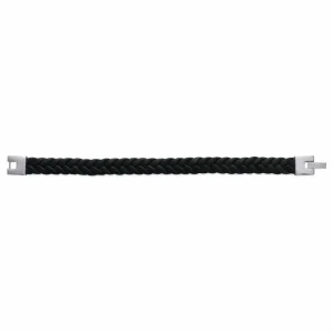 By Jollia Bracelet homme cuir tressé noir Sale
