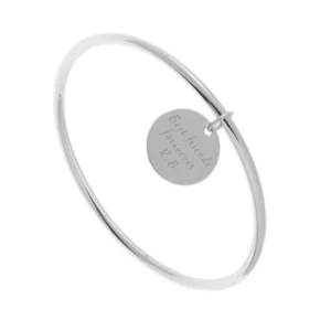 By Jollia Bracelet jonc médaille (argent) Fashion
