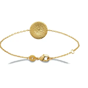 By Jollia Bracelet médaille (plaqué or) Discount