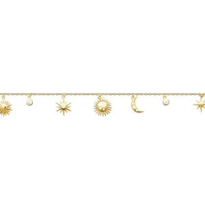 By Jollia Bracelet multi-soleils et lunes zircons Hot