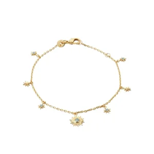 By Jollia Bracelet multi-soleils zircons (plaqué or) Discount