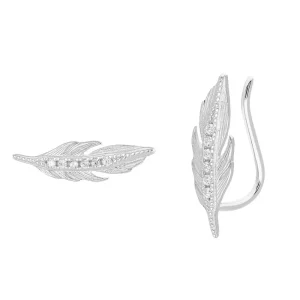 By Jollia Chemin d'oreille feuille (argent) Best