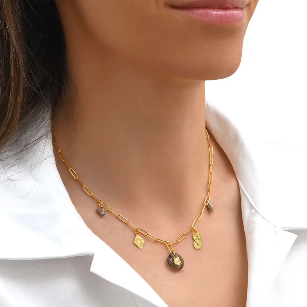 collier_breloques_et_scar_1-1.webp Siloé Collier breloques et scarabée gris Online