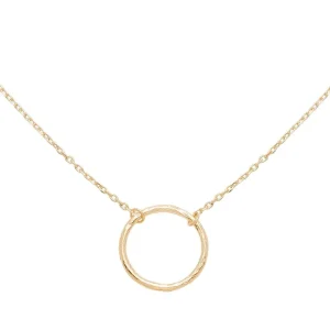 By Jollia Collier cercle martelé (plaqué or) Outlet