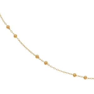 By Jollia Collier fin billes (plaqué or) Clearance