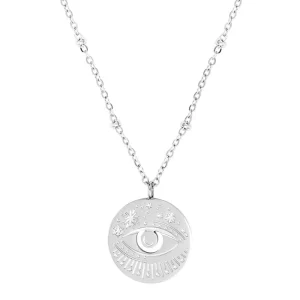 Siloé Collier œil étoilé (acier) Fashion