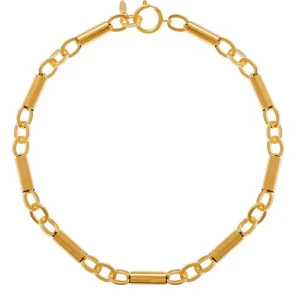 Viadoli Collier maillons larges (doré) Discount