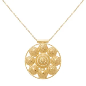 Viadoli Collier médaille escargot (doré) Clearance