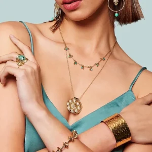 Viadoli Collier médaille escargot (doré) Clearance