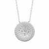 By Jollia Collier médaille gravée (argent) Outlet