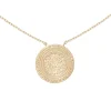 By Jollia Collier médaille gravée (plaqué or) Online