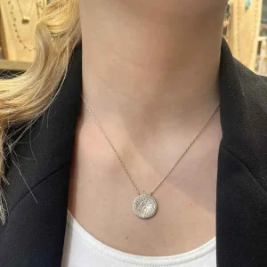 By Jollia Collier médaille gravée (plaqué or) Online