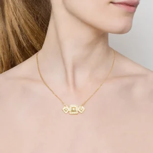 Viadoli Collier médailles ethniques (doré) Best