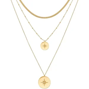 Siloé Collier multi rangs étoile polaire (doré) Clearance