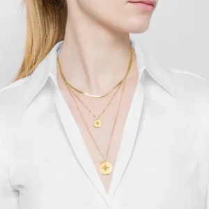 Siloé Collier multi rangs étoile polaire (doré) Clearance