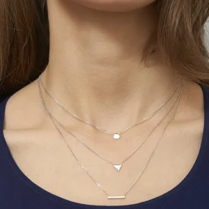 By Jollia Collier multi-chaînes Imagine (argent) Sale