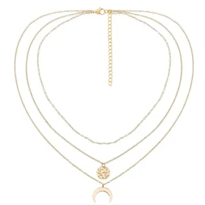 Siloé Collier multirangs corne (blanc) Online