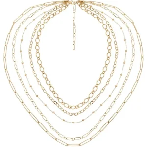 Siloé Collier multirangs maillons (doré) New