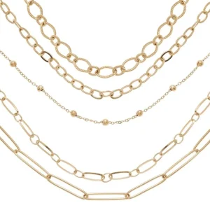 Siloé Collier multirangs maillons (doré) New