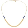 Viadoli Collier perlé et pierres (lapis) Best