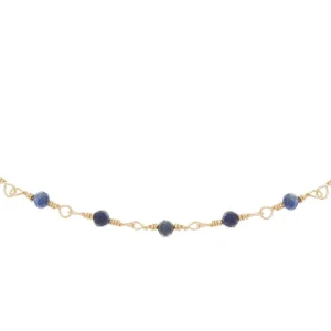 Siloé Collier perles fines lapis (doré) Best
