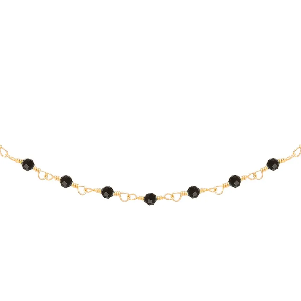collier_perles_fines_noir_0.webp Siloé Collier perles fines noires (acier doré) New